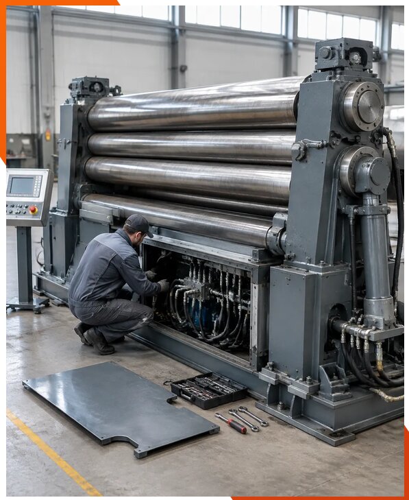 Ремонт четырехвалковых вальцов с выездом специалистов в Дивногорске